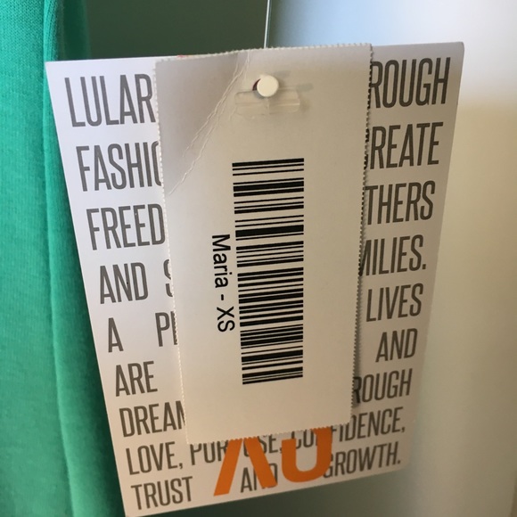 2/$15 ☀️ New With Tags LulaRoe Maria Teal Dress - Picture 3 of 4